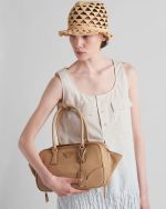 Prada Re-Edition 1978 medium Re-Nylon and Saffiano leather two-handle bag - Image 7